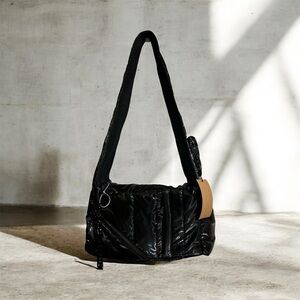 Steve Madden BHollis Black Puffer Shoulder Bag